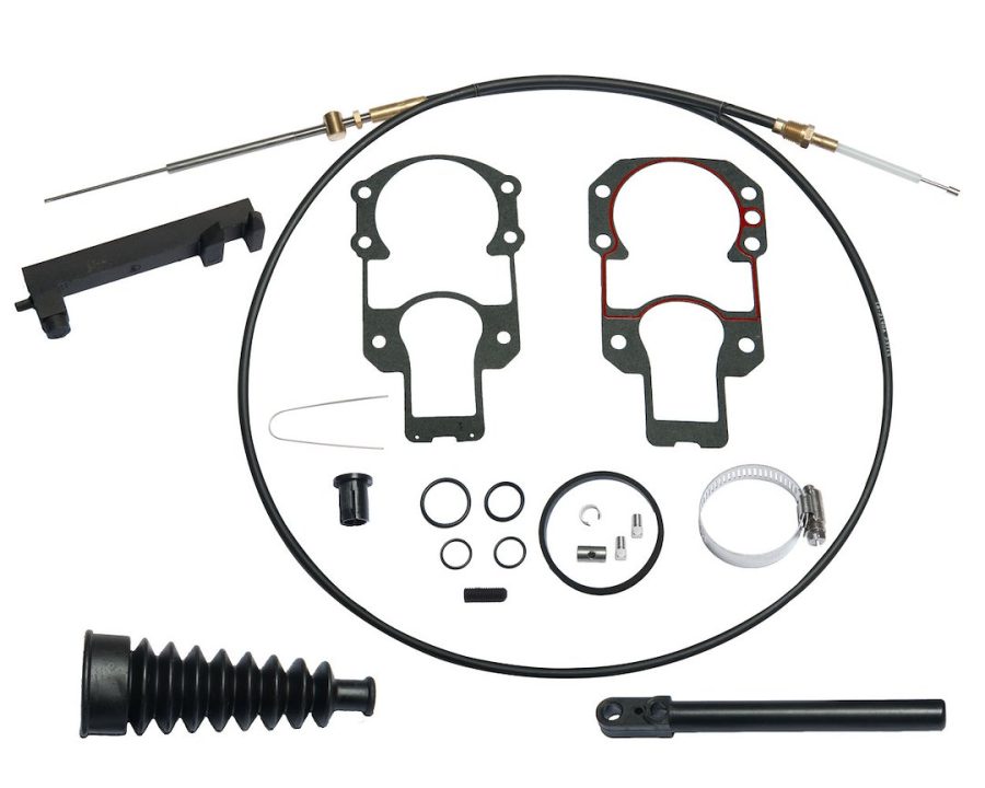 SIERRA 18-2603 LOWER SHIFT CABLE KIT, Fits 1978+ MC-I/ R/ MR/ Alpha One And Gen II; With Outdrive Mounting Gasket/ Outdrive Gasket Set/ Shift Cable Bellows/ Cable Anchor/ Anchor Set Screw