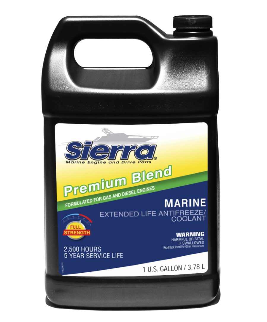 SIERRA 18-9320C ENGINE COOLANT GAL (CANADA), Full Strength; Clear Red/ Orange; Service Life Of Up To 5 Years Or 2 500 Hours; 1 Gallon Jug; Single; With English/ French Language Packaging