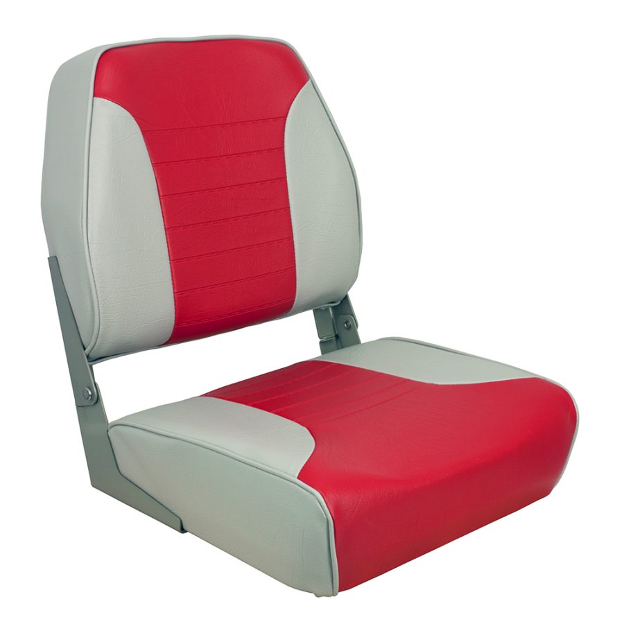 SPRINGFIELD 1040655 ECONOMY MULTI-COLOR FOLDING SEAT - GREY/RED