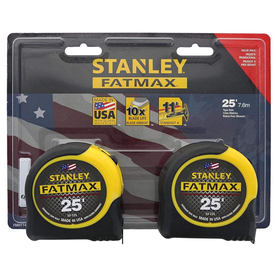 STANLEY Consumer Tools FMHT74038 25' Fatmax Tape Measure (2 Pack)