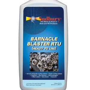 SUDBURY 870-128 BARNACLE BLASTER READY TO USE, Removes Barnacles From A/C And Refrigerator Cooling System/ Engine Cooling System/ Propellers/ Bow Thrusters/ Sea Strainers/ Heat Exchangers/ Water Makers/ Seacocks; Ready To Use; 1 Gallon Jug; Single