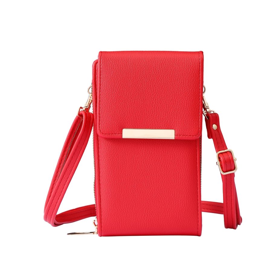 Sandol Evermore Crossbody Wallet, Red