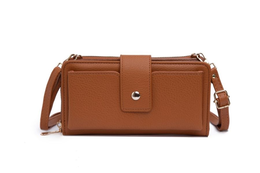 Sandol "The Mary" Crossbody Wallet Purse, Brown