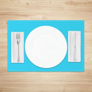 Sapphire Blue Premium Pure Color Set Of 4 Placemats - Aperturee