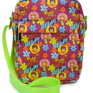 Scooby Doo Relp! Flowers Pink Women's Crossbody Wallet