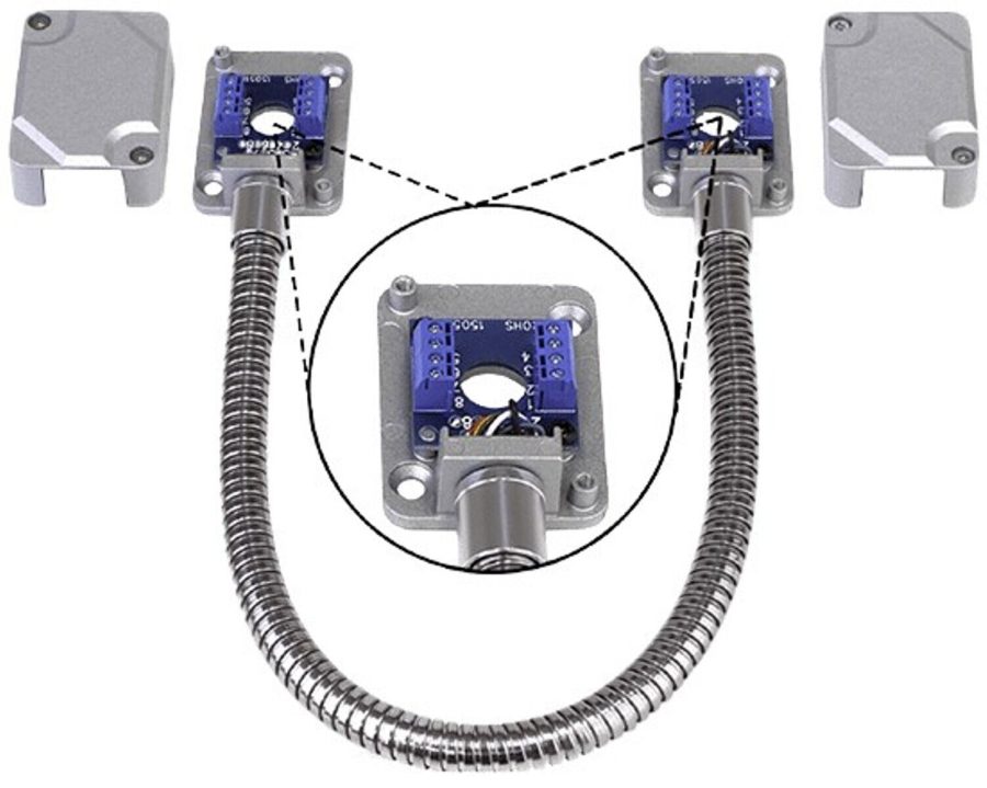 Seco-Larm SD-969-T15Q/S Armored Electric Door Cord/Removable Covers, Silver