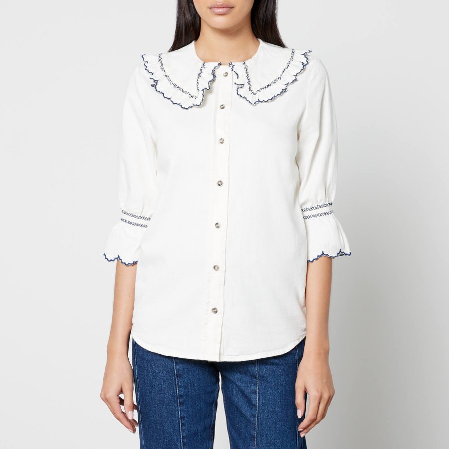 Seventy + Mochi Daisy Cotton-Canvas Blouse - UK 8