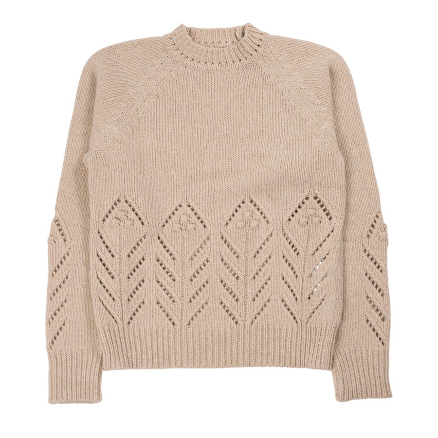 Severino Knit Sweater in Cream Melange