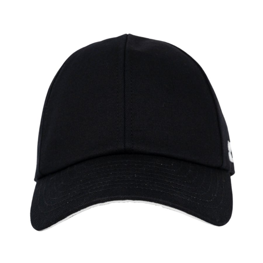 Signature cotton hat in black