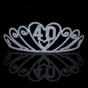 Silver 40 Sparkle Tiara