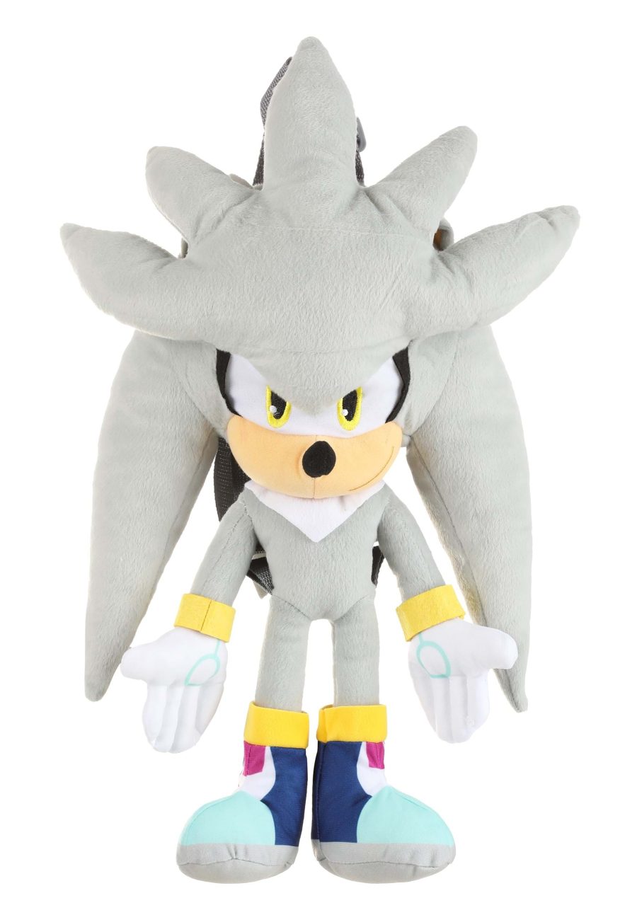 Silver Sonic 16 Plush Backpack