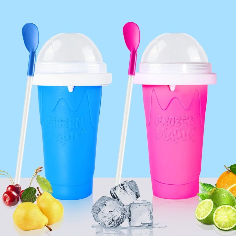 Slushy Cup Slushie Cups,Slushie Maker Squeeze Cup,Frozen Magic Slushy Maker Cup,