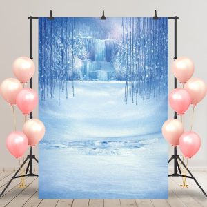 Snow Ice Crystal Pendant Glacier Party Backdrop - Aperturee