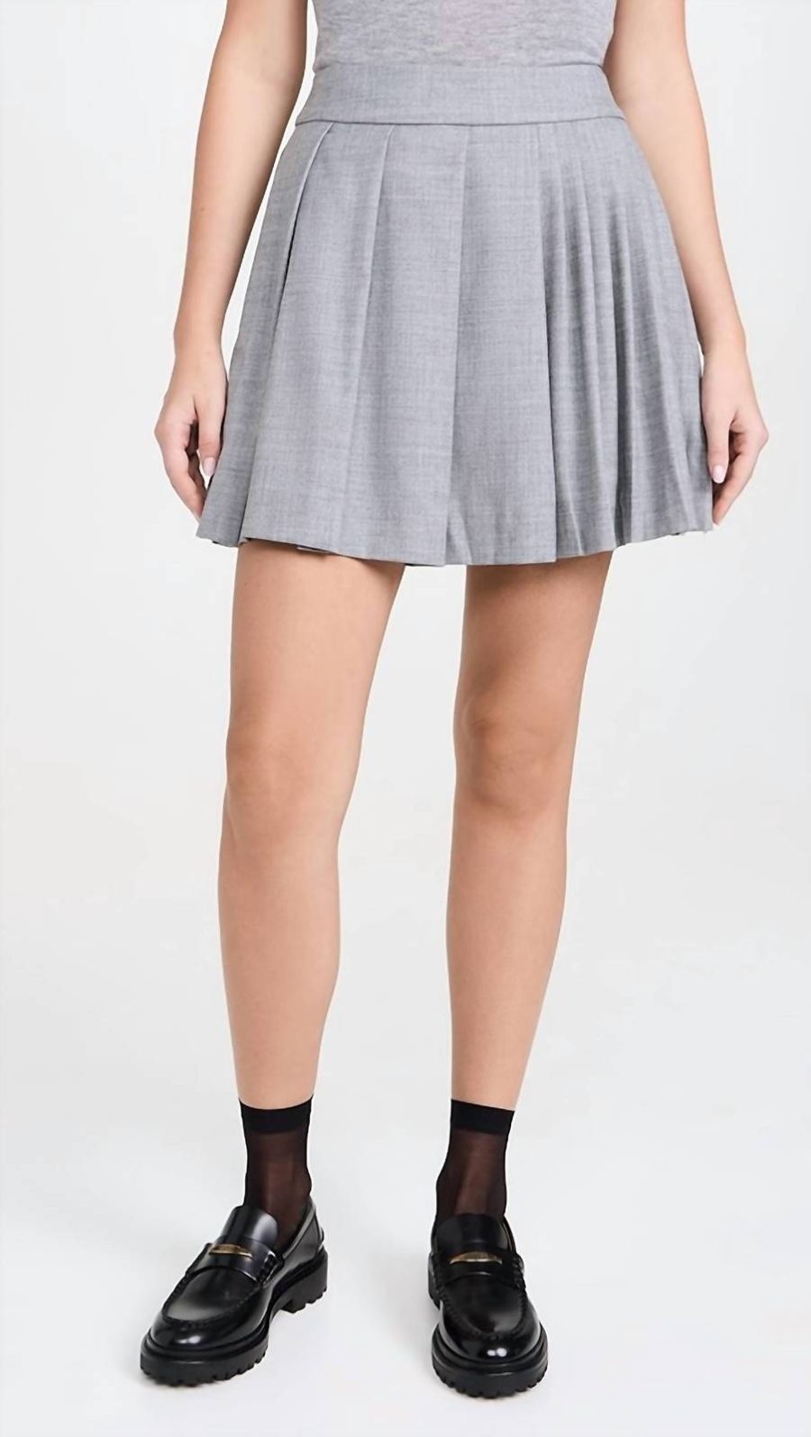 Solid & Striped mini bonnie skirt in Stone