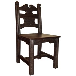 Southwestern Rustic Santa Clara Chair with Dark Brown Finish