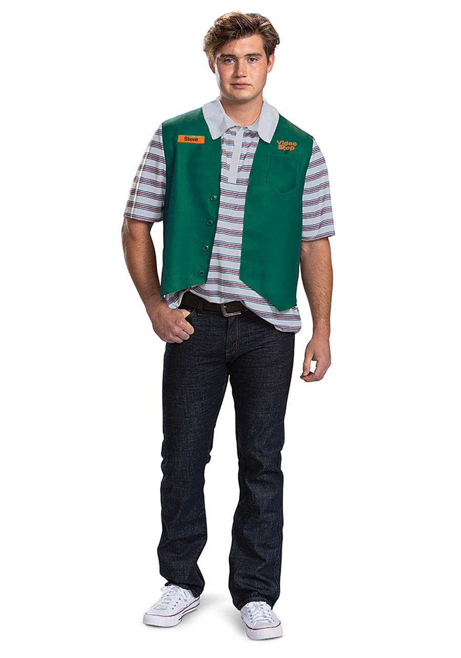 Stranger Things Adult Deluxe Video Stop Steve S4 Costume