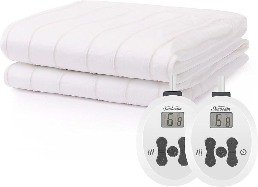 Sunbeam Restful Heated Mattress Pad King White