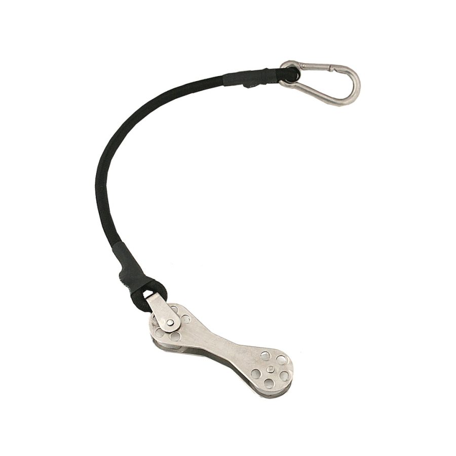 TACO COK-0022-2 SHOCK CORD W/DOUBLE ROLLER 12 PAI, Rubber; 12 Inch Length; Stainless-Steel Snap Hook; Black; With Double Pulley