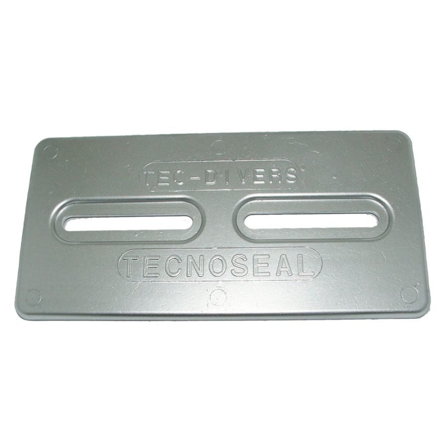 TECNOSEAL TEC-DIVERS-AL ALUMINUM PLATE ANODE - 12 INCH X 6 INCH X 1/2 INCH