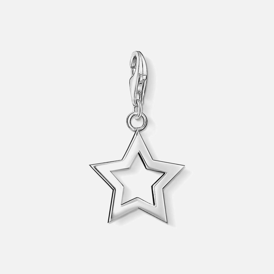 THOMAS SABO Women's Charm Pendant Star - Plain