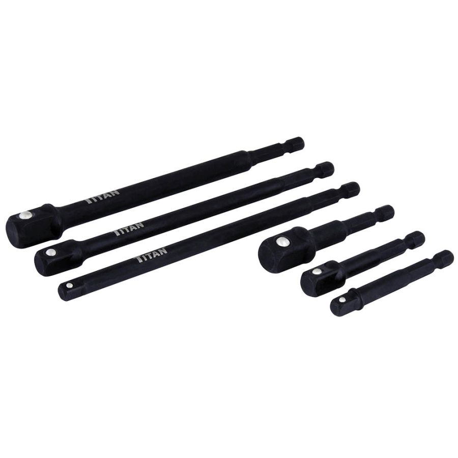 TITAN 12087 Tool 6 pc Socket Adapter Set