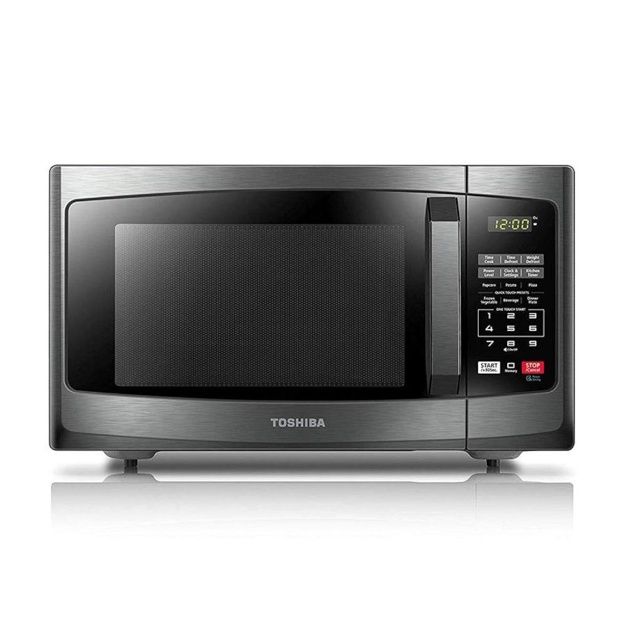 TOSHIBA EM925A5A-BS Countertop Microwave Oven, 0.9 Cu Ft With 10.6 Inch Removabl