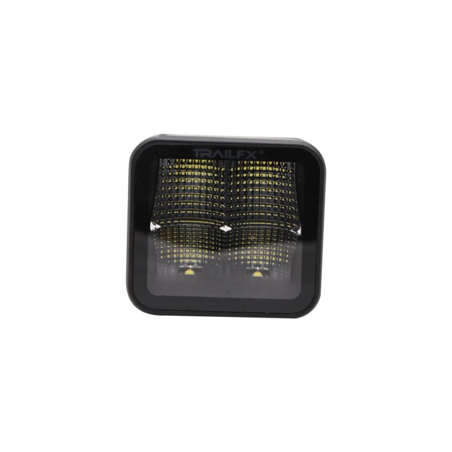 TRAILFX 2X2CFBKPR 3 Inch Cube Blacked-Out LED for Off-Roading and Overlanding