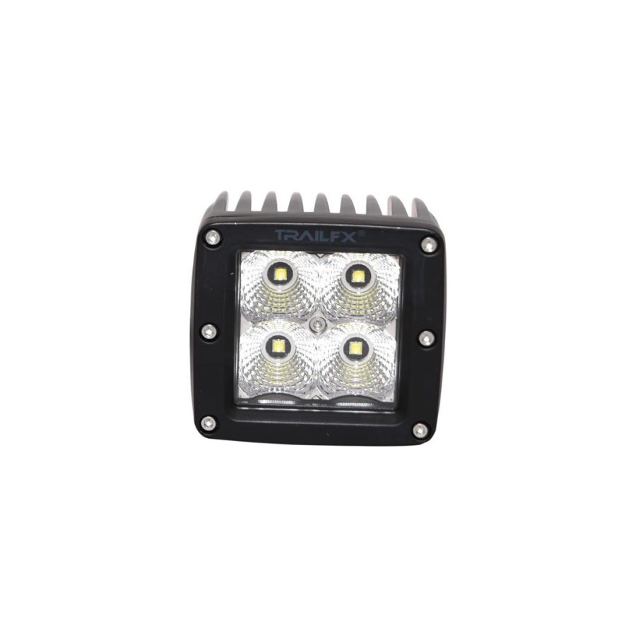 TRAILFX 2X2CFPR 3 Inch Cube LED for Off-Roading and Overlanding, Flood Beam, 1920 Lumens, Includes Wiring Harness & Mounting Hardware, Pair