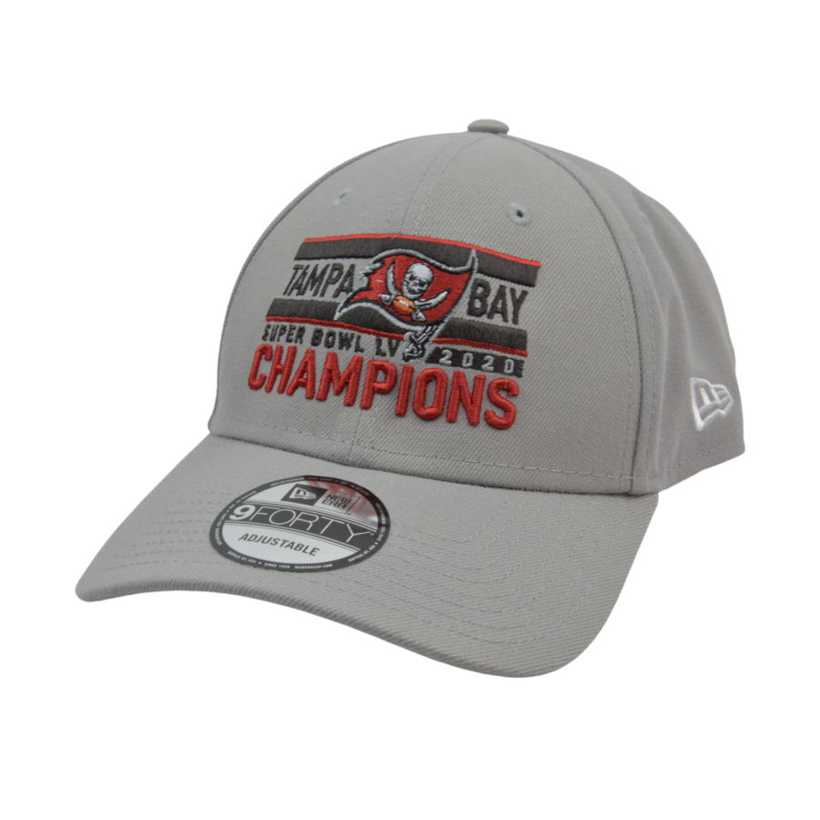 Tampa Bay Buccaneers New Era 9FORTY Super Bowl NFL Champions Adjustable Gray Hat