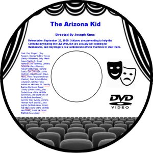 The Arizona Kid 1939 DVD Movie Western Roy Rogers George 'Gabby' Hayes Sally Mar