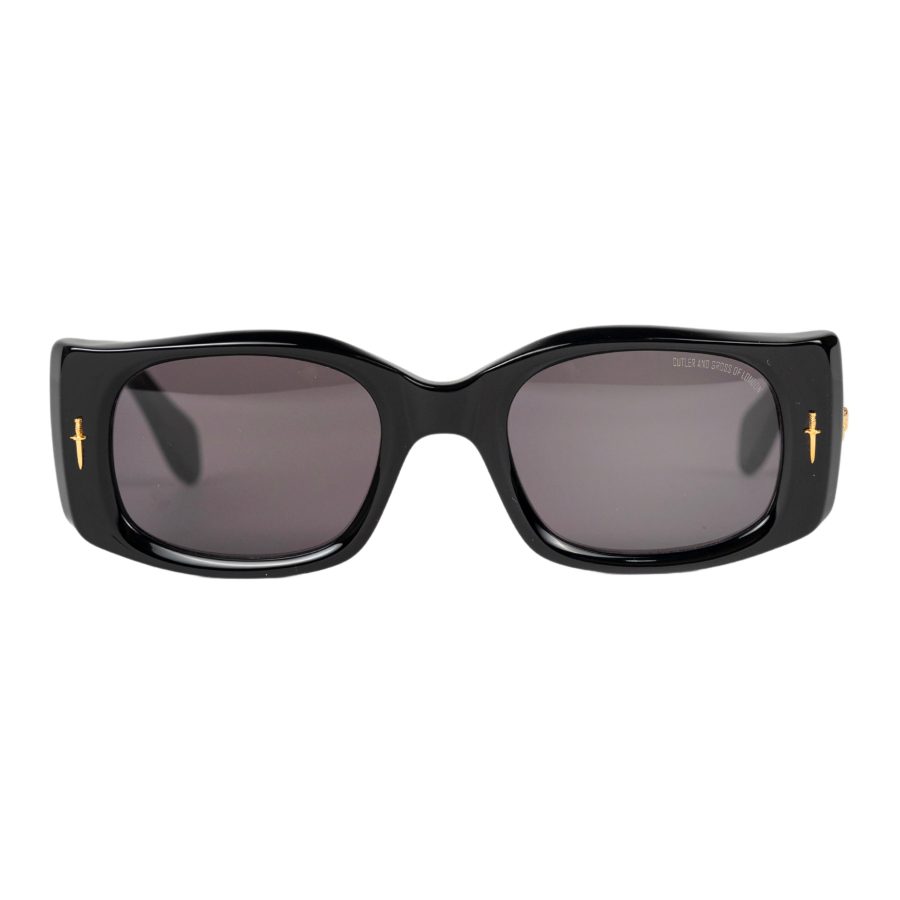 The Great Frog Diablo Limited Edition Rectangle Sunglasses in Black/Gold