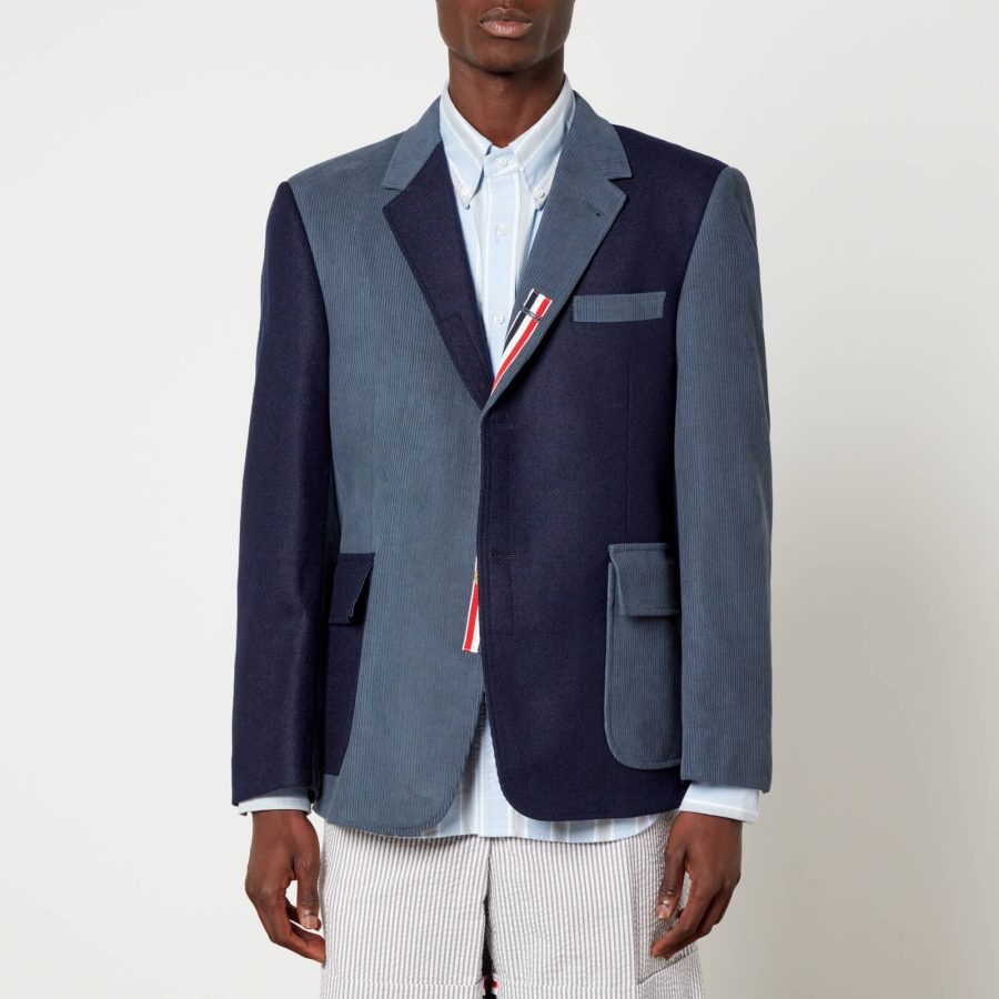 Thom Browne Unstructured Fun-Mix Wool and Cotton Blazer - 3/L