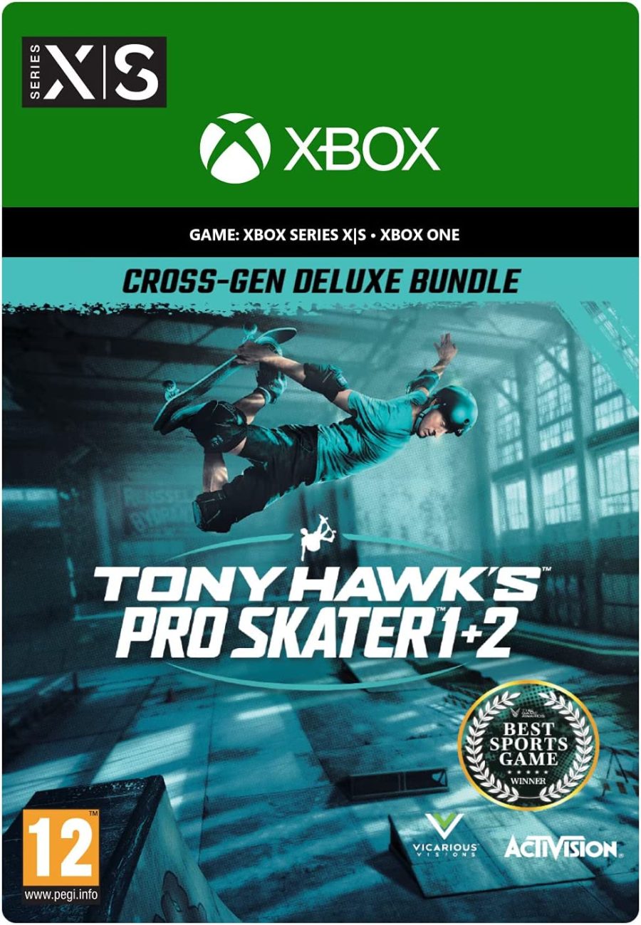 Tony Hawk's Pro Skater 1 + 2 Cross-Gen Deluxe Bundle for Xbox One/Series X (VPN Activated)