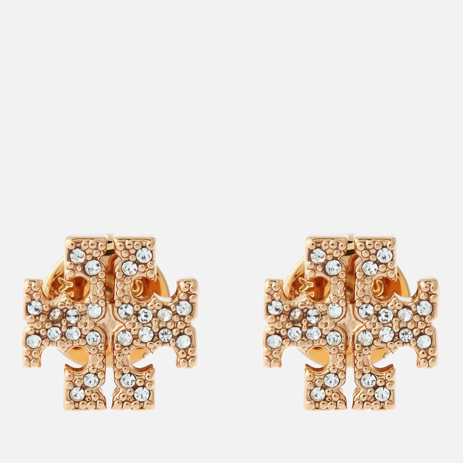 Tory Burch Women's Kira Pave Stud Earrings - Tory Gold