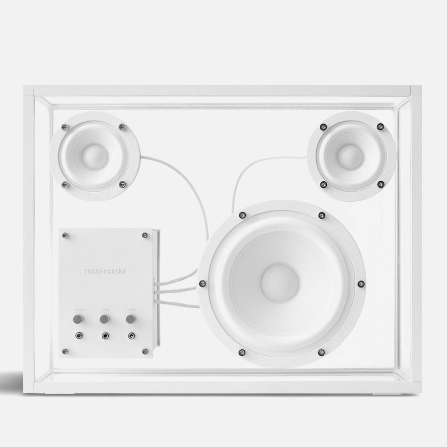 Transparent Large Speaker - White