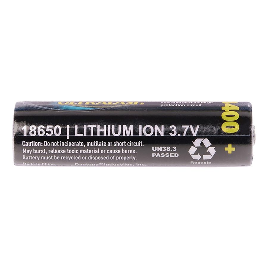 ULTRALAST UL1865-34-1P 3,400 mAh 18650 Retail Blister-Carded Batteries (Single Pack)