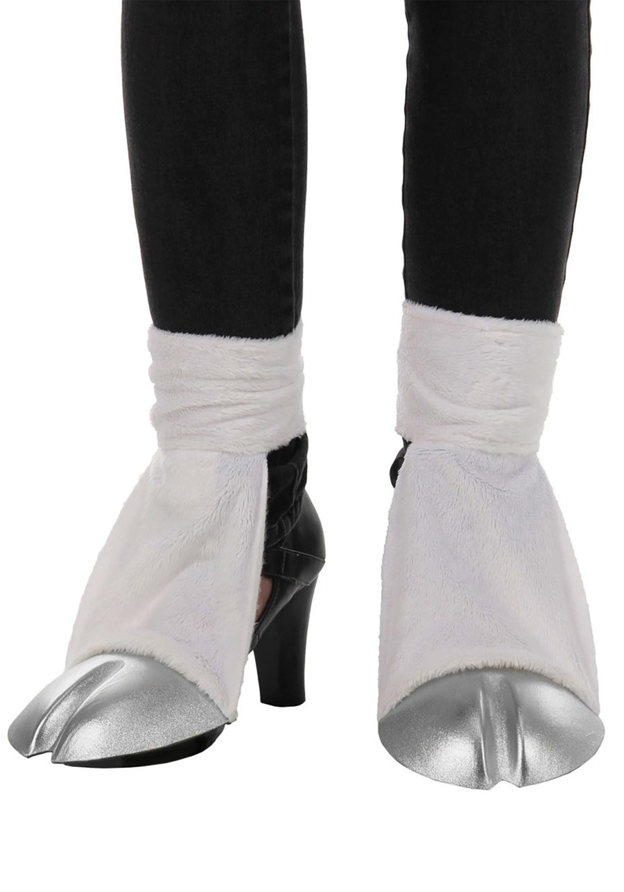 Unicorn Costume Back Silver Hooves