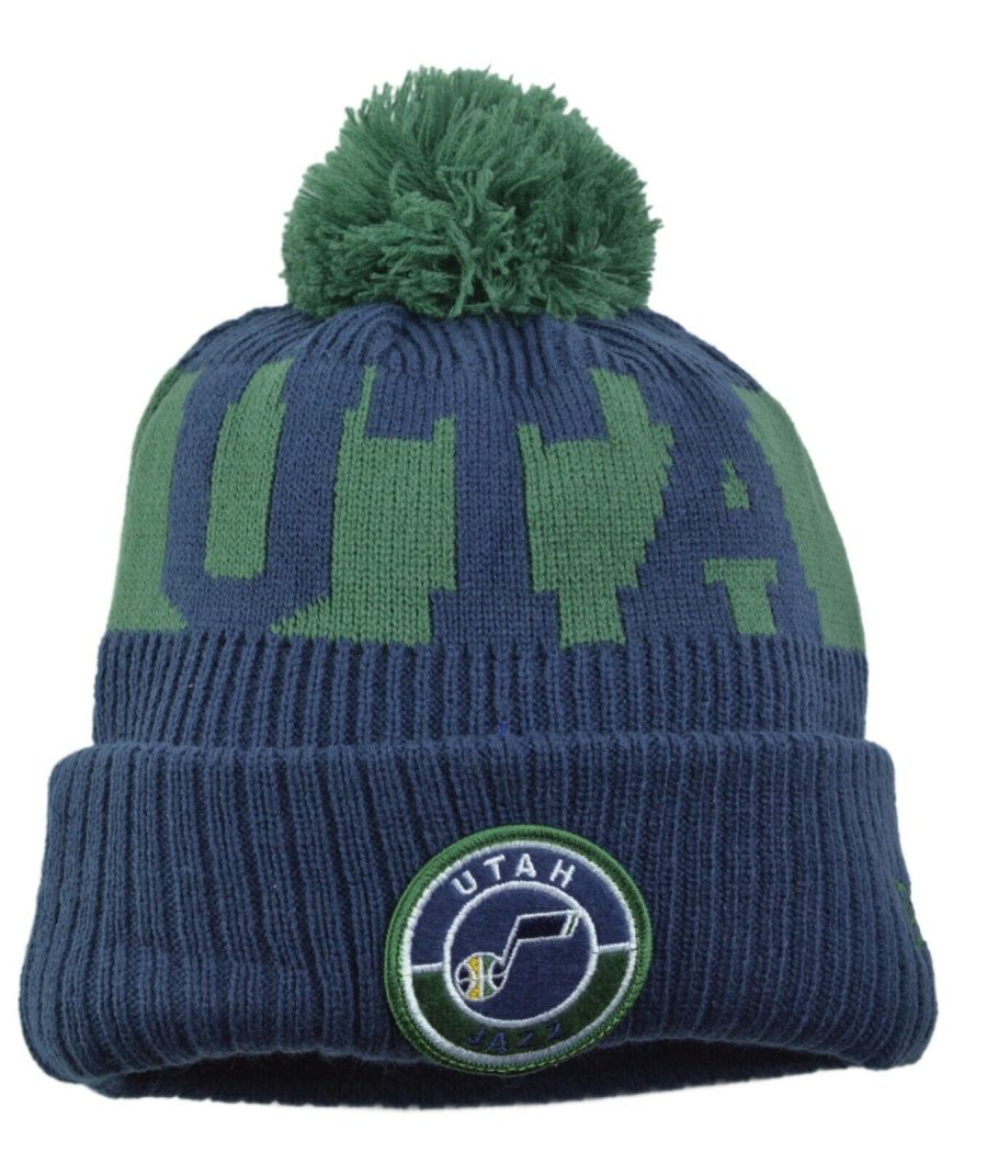 Utah Jazz New Era NBA Basketball Sport Knit Pom Pom Cuffed Beanie Winter Hat