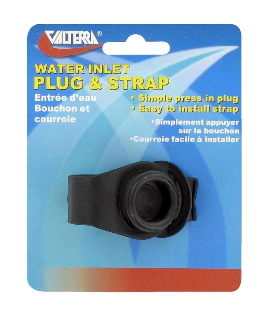 VALTERRA A0170SBKVP Black Water Inlet Plug and Strap