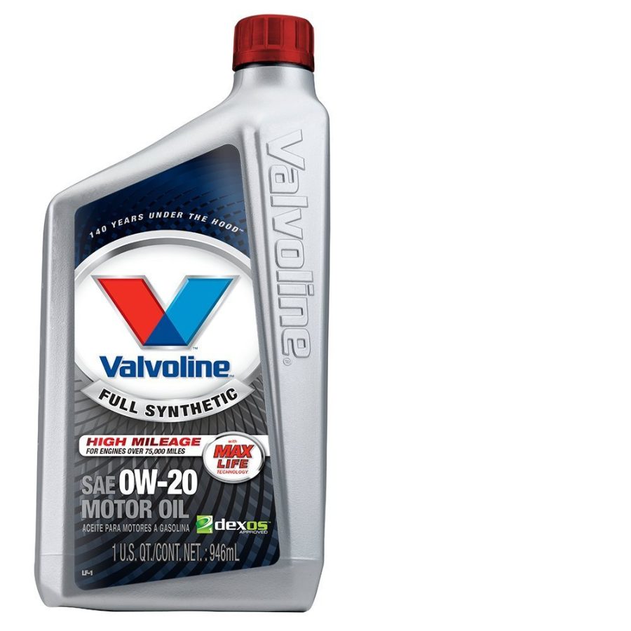 VALVOLINE 852400 VALVOLINE SYNTHETIC WITH, SAE 0W-20; Synthetic; 1 Quart Bottle; Case Of 6