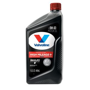 VALVOLINE 891666 High Mileage 150K with Maxlife Plus Technology Motor Oil SAE 5W-20 1 QT