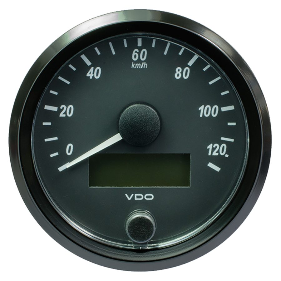 VDO A2C3832920030 SINGLEVIU 80MM (3-1/8 INCH) SPEEDOMETER - 140MPH