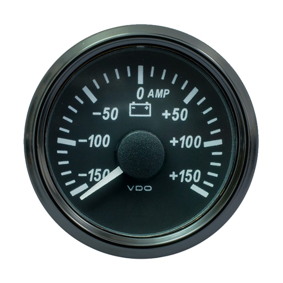 VDO A2C3833060030 SINGLEVIU 52MM (2-1/16 INCH) AMMETER - 150 AMP