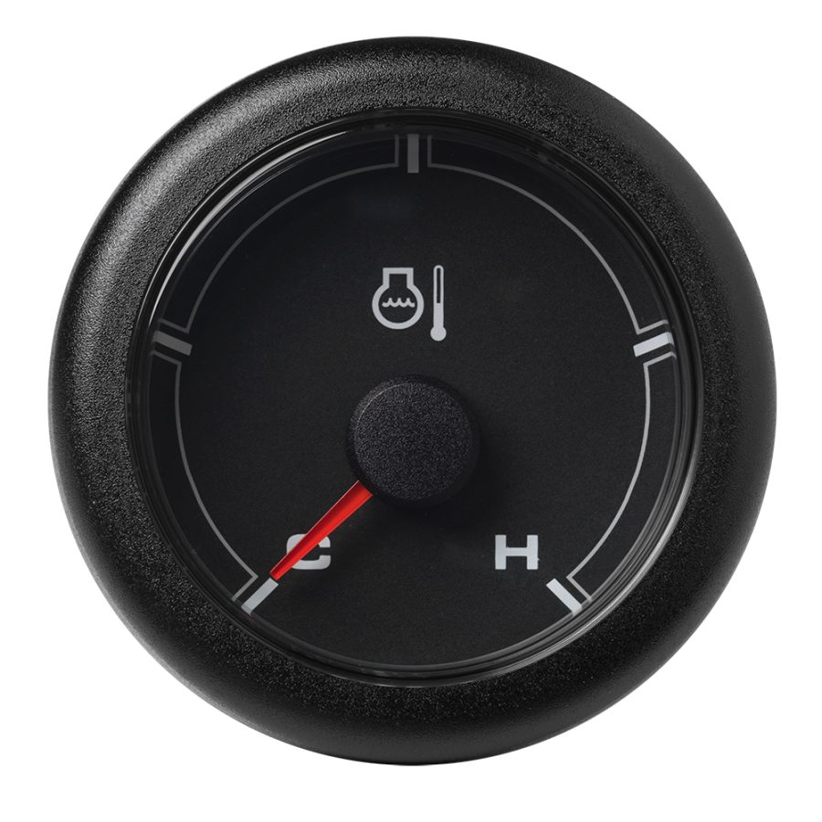 VERATRON A2C1065980001 52MM (2-1/16 INCH) OCEANLINK COOLANT TEMPERATURE GAUGE (250°F) - BLACK DIAL & BEZEL