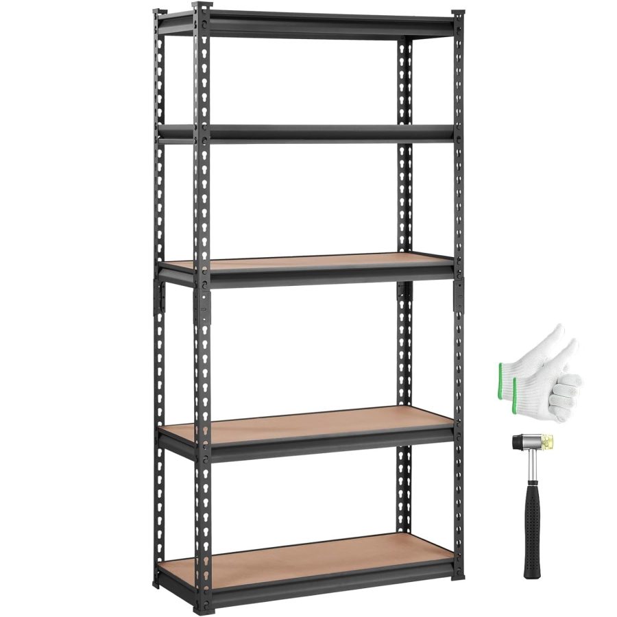 VEVOR Storage Shelving Unit, 5-Tier Adjustable, 2000 lbs Capacity, Heavy Duty Ga