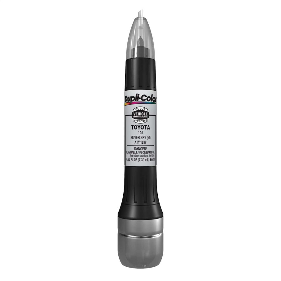 VHT ATY1639 SCRATCH FIX ALL-IN-1 TOYOTA PEN-TI, Use For Automotive Body Paint Repair; Silver Sky Metallic Paint Code 1D6; 0.25 Ounce Pen