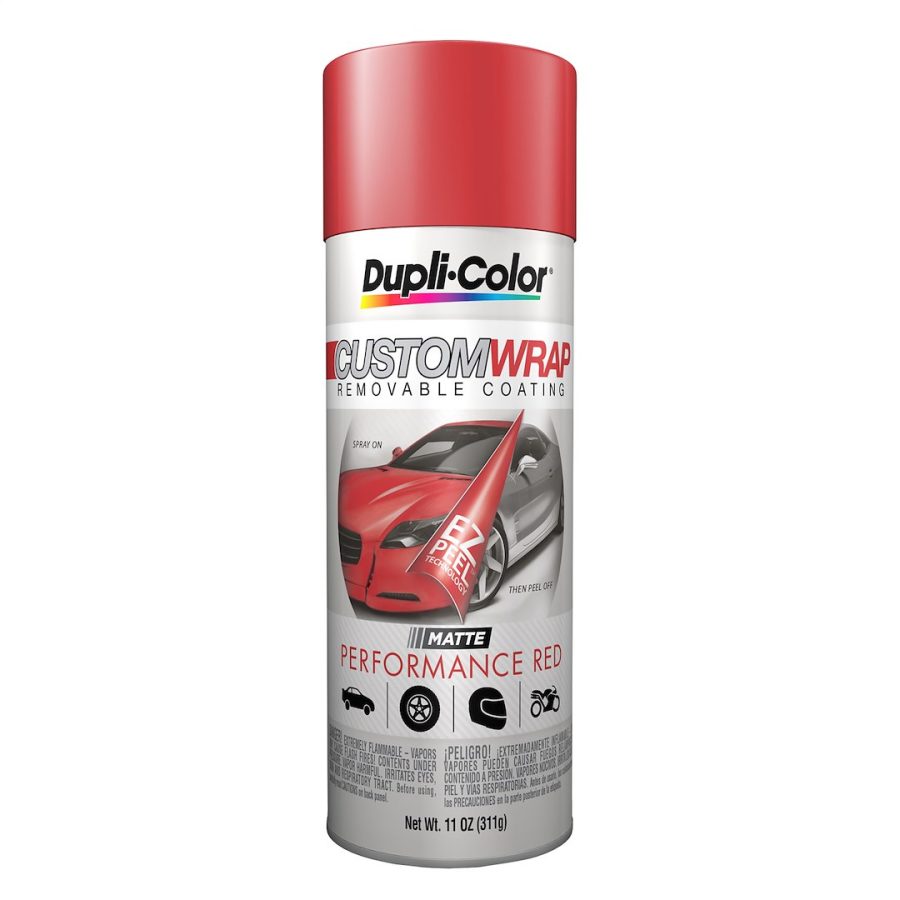 VHT CWRC795 CSTM WRP PERF RED11OZ, Removable Coating; Performance Red; Aerosol Can; 11 Ounce