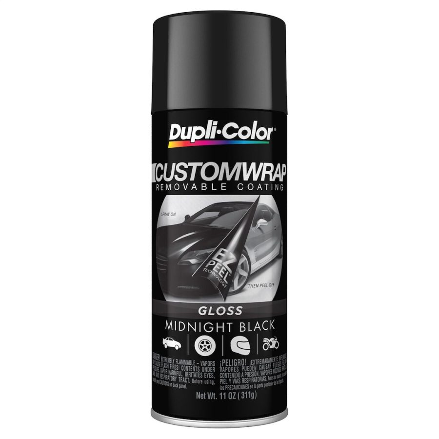 VHT CWRC840 CUSTOM WRAP GLOS BLACK, Removable Coating; Gloss Black; Aerosol Can; 11 Ounce