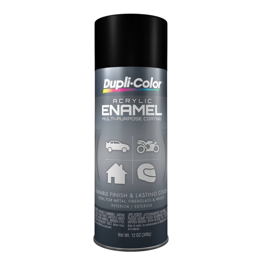 VHT DA1605 ENAMEL FLAT BLK, Flat Black; 12 Ounce Aerosol Can; General Purpose