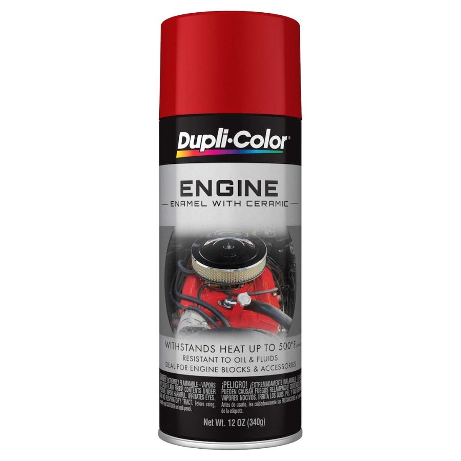 VHT DE1605 ENGNE FORD RED, Heat Resistant to 500 Degrees Fahrenheit; Ford Red; 12 Ounce Aerosol Spray Can